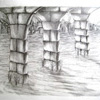 Three Arches
Graphite on paper- 30 x 40